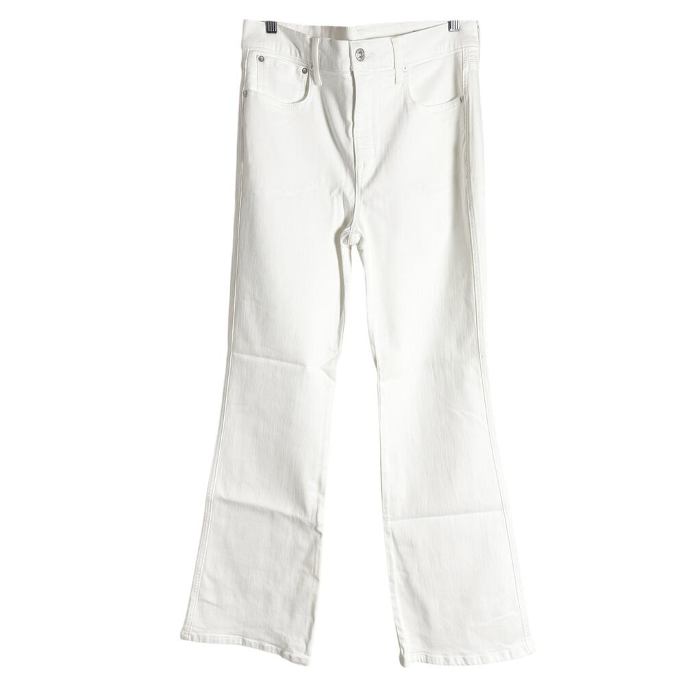 AYR The Really Really Flare White High Rise Jeans Size 33 - Picture 2 of 12